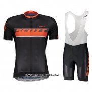 2018 Maillot Ciclismo Scott RC Noir Manches Courtes et Cuissard