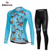 2019 Maillot Ciclismo Femme Mieyco Azur Manches Longues et Cuissard