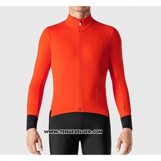 2019 Maillot Ciclismo La Passione Rouge Noir Manches Longues et Cuissard