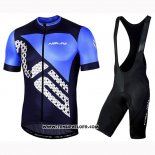 2019 Maillot Ciclismo Nalini Volata 2.0 Noir Bleu Manches Courtes et Cuissard