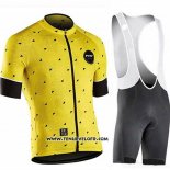 2019 Maillot Ciclismo Northwave Jaune Manches Courtes et Cuissard