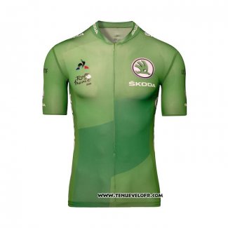 2020 Maillot Ciclismo Tour DE France Vert Manches Courtes et Cuissard(2)