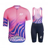 2020 Maillot Cyclisme EF Education First-drapac Rosa Manches Courtes et Cuissard