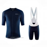 2023 Maillot Cyclisme Craft Profond Bleu Manches Courtes Et Cuissard