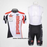 2012 Maillot Ciclismo Bissell Blanc et Rouge Manches Courtes et Cuissard