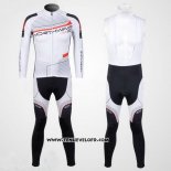 2012 Maillot Ciclismo Northwave Noir et Blanc Manches Longues et Cuissard