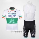 2012 Maillot Ciclismo Omega Pharma Quick Step Champion Irlandese Manches Courtes et Cuissard