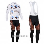 2013 Maillot Ciclismo Ag2r La Mondiale Marron Manches Longues et Cuissard