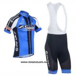 2013 Maillot Ciclismo Giant Noir et Bleu Manches Courtes et Cuissard