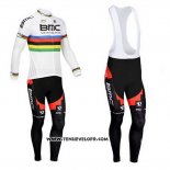 2013 Maillot Ciclismo UCI Mondo Champion BMC Manches Longues et Cuissard