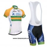 2014 Maillot Ciclismo Orica GreenEDGE Champion L'autriche Manches Courtes et Cuissard