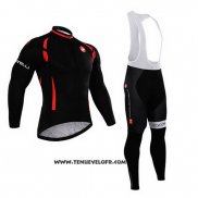 2015 Maillot Ciclismo Castelli Brillant Noir Manches Longues et Cuissard