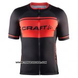 2016 Maillot Ciclismo Craft Noir et Orange Manches Courtes et Cuissard