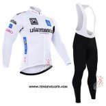 2016 Maillot Ciclismo Giro D'italie Blanc et Bleu Manches Longues et Cuissard