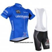 2016 Maillot Ciclismo Giro D'italie Bleu et Blanc Manches Courtes et Cuissard