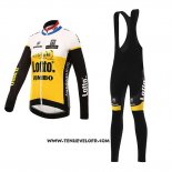 2016 Maillot Ciclismo Lotto NL Jumbo Jaune et Noir Manches Longues et Cuissard
