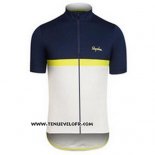 2016 Maillot Ciclismo Rapha Bleu et Blanc Manches Courtes et Cuissard
