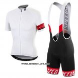 2016 Maillot Ciclismo Specialized Blanc Manches Courtes et Cuissard