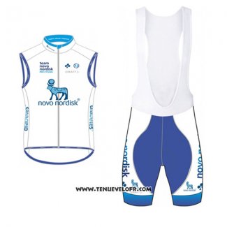 2017 Gilet Coupe-vent Novo Nordisk Blanc et Azur