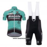 2017 Maillot Ciclismo Bianchi Countervail Vert Manches Courtes et Cuissard