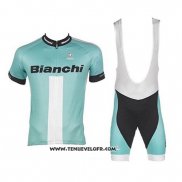 2017 Maillot Ciclismo Bianchi Vert Manches Courtes et Cuissard