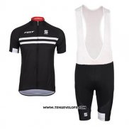 2017 Maillot Ciclismo Felt Noir et Blanc Manches Courtes et Cuissard