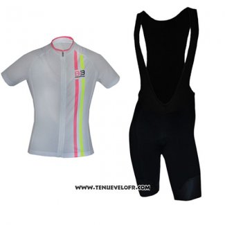 2017 Maillot Ciclismo Femme Biemme Blanc Manches Courtes et Cuissard