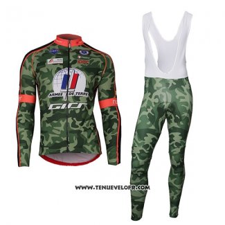 2018 Maillot Ciclismo Armee DE Terre Camouflage Manches Courtes et Cuissard