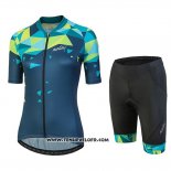 2018 Maillot Ciclismo Femme Nalini Chic Vert Manches Courtes et Cuissard