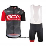 2018 Maillot Ciclismo GCN Noir et Rouge Manches Courtes et Cuissard