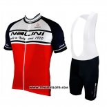 2019 Maillot Ciclismo Nalini Blanc Rouge Noir Manches Courtes et Cuissard