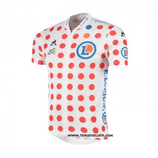 2019 Maillot Ciclismo Tour DE France Blanc Rouge Manches Courtes et Cuissard(3)