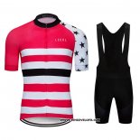 2020 Maillot Ciclismo Le Col Rose Blanc Manches Courtes et Cuissard