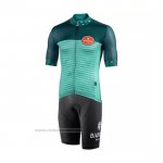 2021 Maillot Cyclisme Bianchi Vert Manches Courtes et Cuissard