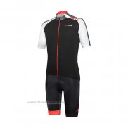 2021 Maillot Cyclisme RH+ Gris Blanc Manches Courtes et Cuissard