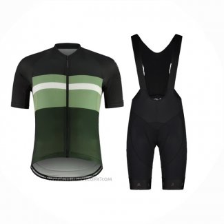 2024 Maillot Cyclisme Maloja Noir Vert Manches Courtes Et Cuissard