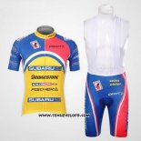 2011 Maillot Ciclismo Subaru Azur et Jaune Manches Courtes et Cuissard