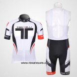 2012 Maillot Ciclismo Castelli Noir et Blanc Manches Courtes et Cuissard