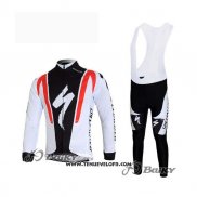 2012 Maillot Ciclismo Specialized Noir et Rouge Manches Longues et Cuissard