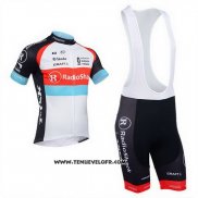 2013 Maillot Ciclismo Radioshack Blanc et Noir Manches Courtes et Cuissard