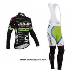 2014 Maillot Ciclismo Sho-Air Cannondale Noir Manches Longues et Cuissard