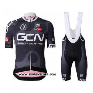 2016 Maillot Ciclismo GCN Noir et Rouge Manches Courtes et Cuissard