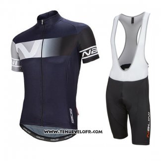 2016 Maillot Ciclismo Nalini Fonce Bleu Manches Courtes et Cuissard