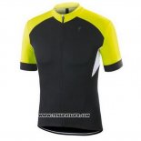 2016 Maillot Ciclismo Specialized Noir et Jaune Manches Courtes et Cuissard