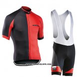 2017 Maillot Ciclismo Northwave Blade Noir et Rouge Manches Courtes et Cuissard