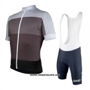 2017 Maillot Ciclismo POC Fondo Elements Marron Manches Courtes et Cuissard