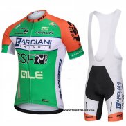 2018 Maillot Ciclismo Bardiani CSF Vert Manches Courtes et Cuissard