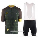 2018 Maillot Ciclismo Craft Monument Fonce Vert Manches Courtes et Cuissard