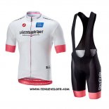 2018 Maillot Ciclismo Giro D'italie Blanc Manches Courtes et Cuissard