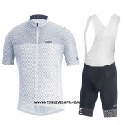 2018 Maillot Ciclismo Gore Blanc Manches Courtes et Cuissard